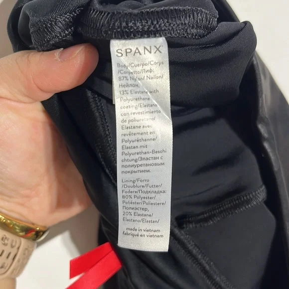 SPANX Slim Built In Contoured Power Waistband Tummy Shaping Camo Leggings Size M - Picture 7 of 7